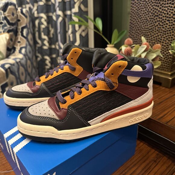 Adidas Size 5 Men Forum Mid Patchwork Nordstrom Rare New Leather Textile - Picture 2 of 14